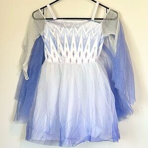 Disney Frozen Snow Queen Elsa Costume Dress - Size: S (4-6X)